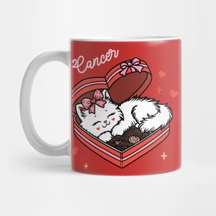 Cancer Sassy Valentines Kitty Mug